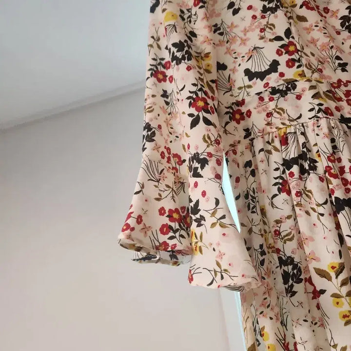 [BUNJANG] Opening J Flower Chiffon Long Dress / 오프닝제이 플라워 쉬폰 롱 원피스