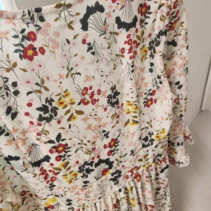 [BUNJANG] Opening J Flower Chiffon Long Dress / 오프닝제이 플라워 쉬폰 롱 원피스