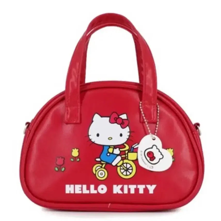 [BUNJANG] Hello Kitty Retro Mini Boston Red Bag / 헬로키티 레트로 미니 보스턴 레드 백 가방