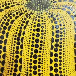 [BUNJANG] Yayoi Kusama Pumpkin Oil Painting Framed Artwork / 쿠사마 야요이 호박 그림 유화 액자 미감정품 그림 골동품 고미술품 수집품