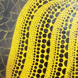 [BUNJANG] Yayoi Kusama Pumpkin Oil Painting Framed Artwork / 쿠사마 야요이 호박 그림 유화 액자 미감정품 그림 골동품 고미술품 수집품