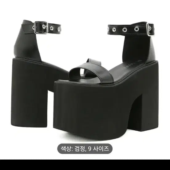 [SOLD OUT] 블랙 플랫폼 샌들 9사이즈