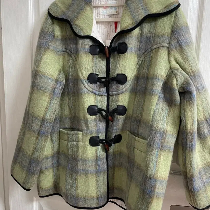 [BUNJANG] JOLIE RAYE Helena Mohair Coat / 졸리레이드 헬레나 모헤어 코트 체크