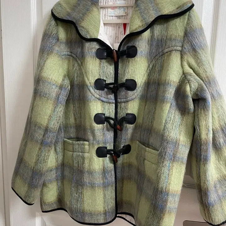[BUNJANG] JOLIE RAYE Helena Mohair Coat / 졸리레이드 헬레나 모헤어 코트 체크