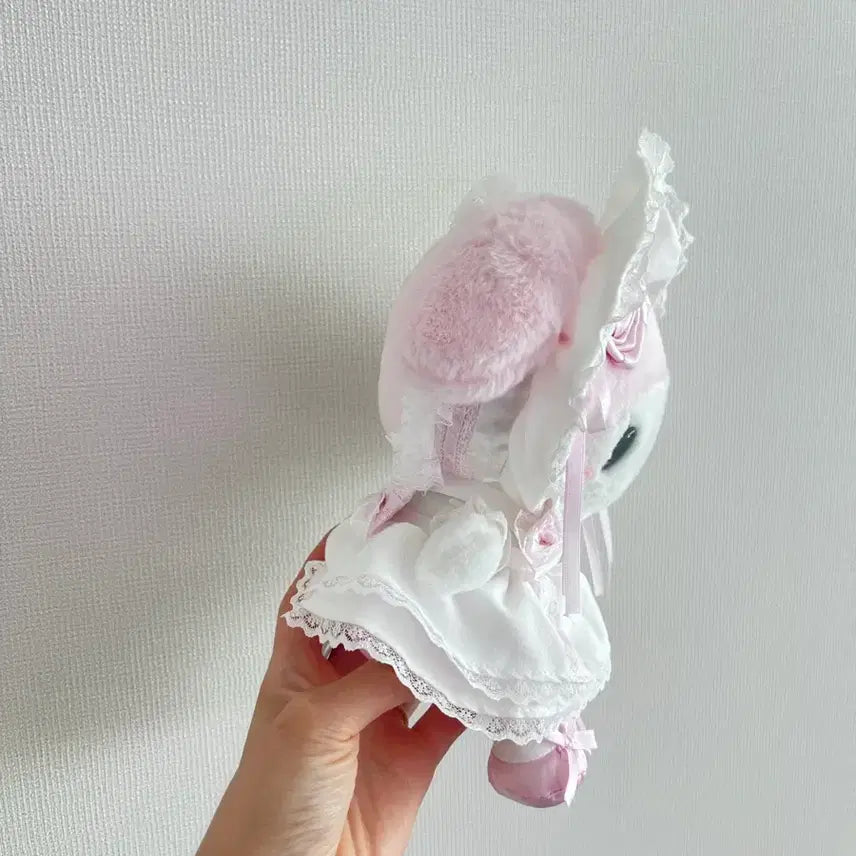 [BUNJANG] Sanrio My Melody White Frill Wedding Plush Doll / 산리오 화이트프릴 웨딩 마이멜로디 누이 인형