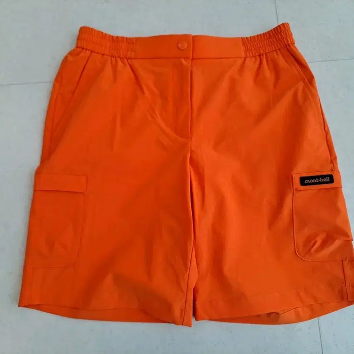 [BUNJANG] Montbell Orange Cargo Shorts / 몽벨 오렌지색 반바지 카고바지 스타일