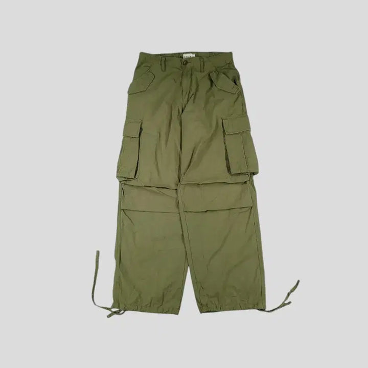 [BUNJANG] BIGUNION M-65 Military Street Two-Way Pants / BIGUNION 빅유니온 피그먼트 카키 밀리터리 m-65 스트릿 투웨이조