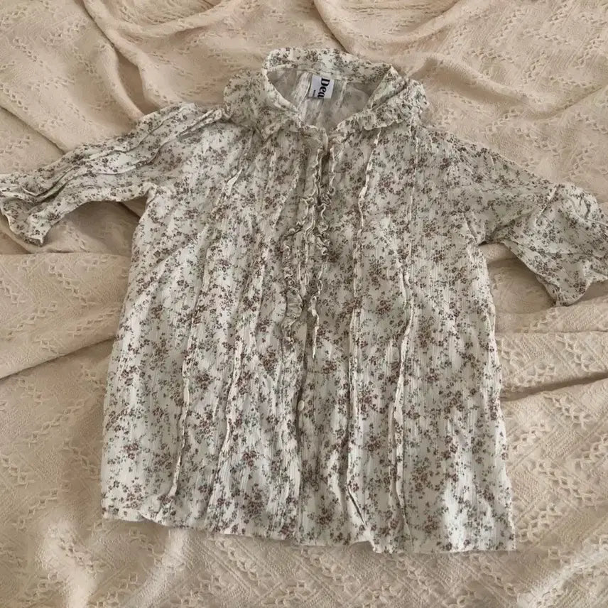 [BUNJANG] MaybeBaby Cotton Flower Blouse / 메이비베이비 코튼 플라워 블라우스