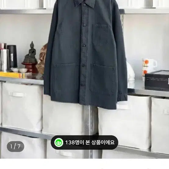 [SOLD OUT] 에브리원(everyworn) 빈티지 워크자켓 다크네이비 2