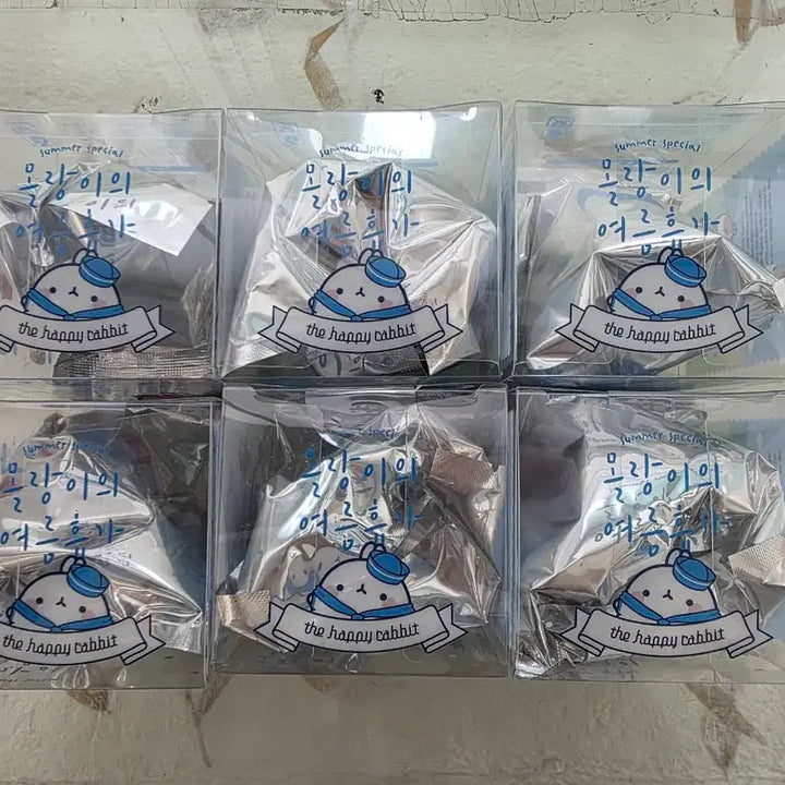 [BUNJANG] Molang Summer Vacation Figure 6 Set / 몰랑이의 여름휴가 피규어 6종 세트
