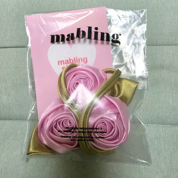 [BUNJANG] Marbling Corsage with Pink Roses / 마블링 코사지