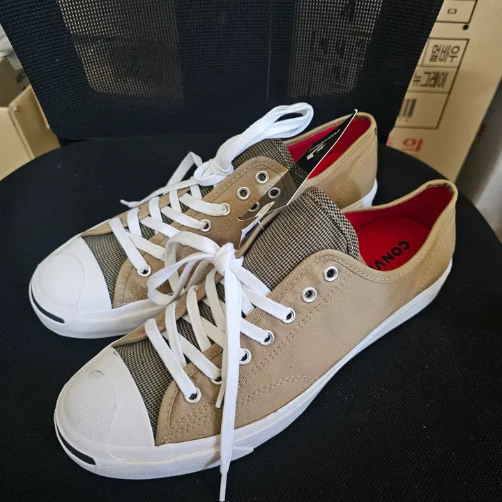 [BUNJANG] Converse Jack Purcell Hacked Nomad Khaki Sneakers / 625-[새상품]컨버스 공용 잭퍼셀 핵트 패션 노마드카키  280