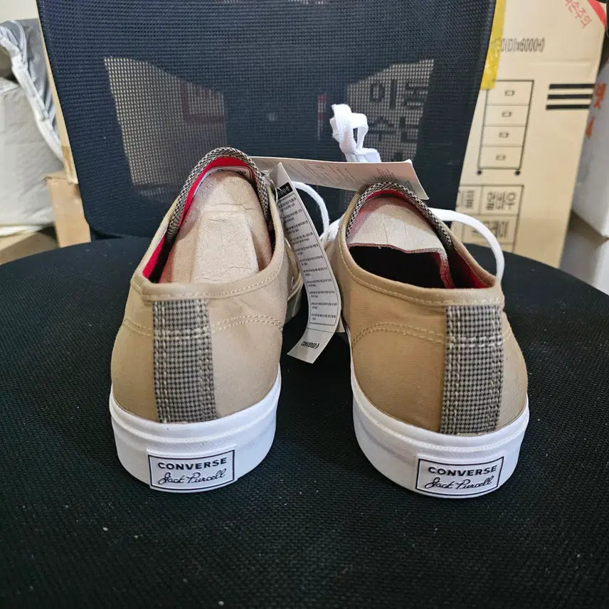 [BUNJANG] Converse Jack Purcell Hacked Nomad Khaki Sneakers / 625-[새상품]컨버스 공용 잭퍼셀 핵트 패션 노마드카키  280