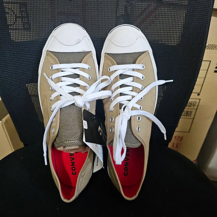 [BUNJANG] Converse Jack Purcell Hacked Nomad Khaki Sneakers / 625-[새상품]컨버스 공용 잭퍼셀 핵트 패션 노마드카키  280