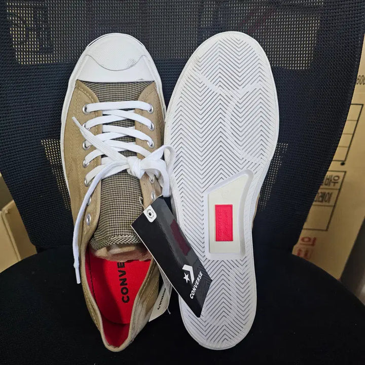 [BUNJANG] Converse Jack Purcell Hacked Nomad Khaki Sneakers / 625-[새상품]컨버스 공용 잭퍼셀 핵트 패션 노마드카키  280