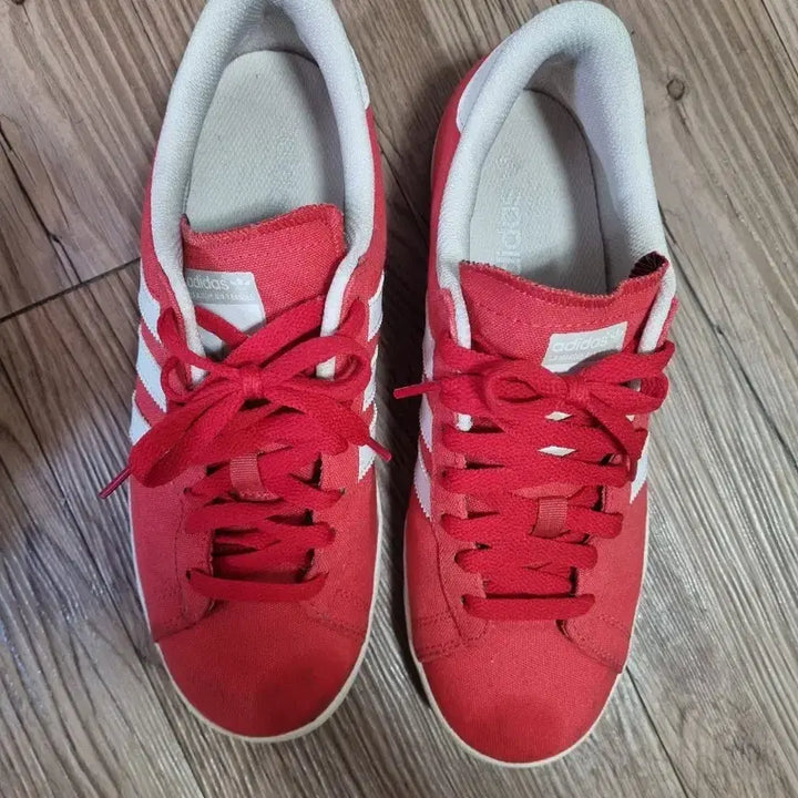 [BUNJANG] Adidas Canvas Red Sneakers Size 255 / 아디다스 캔버스 레드 255