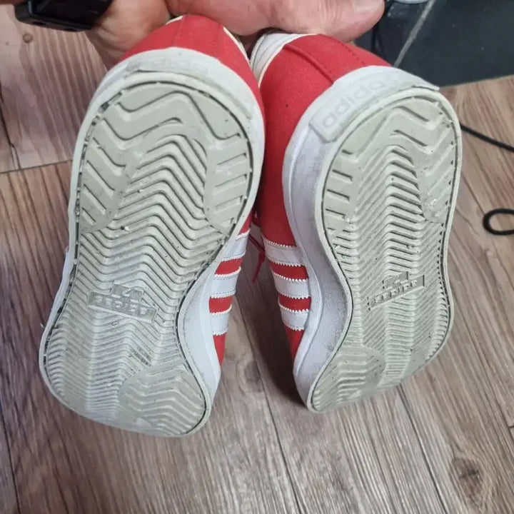 [BUNJANG] Adidas Canvas Red Sneakers Size 255 / 아디다스 캔버스 레드 255