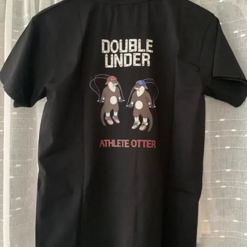 [BUNJANG] AO Athlete Otter Black Short Sleeve T-Shirt / AO 애슬리트오터 블랙 반팔 티셔츠