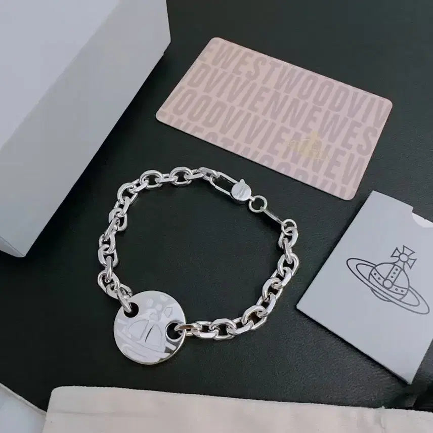 [BUNJANG] Vivienne Westwood Silver Chain Bracelet / 비비안웨스트우드 실버 체인 팔찌