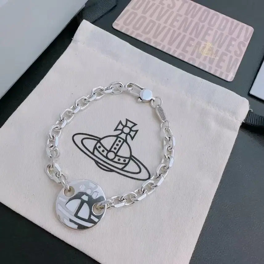 [BUNJANG] Vivienne Westwood Silver Chain Bracelet / 비비안웨스트우드 실버 체인 팔찌