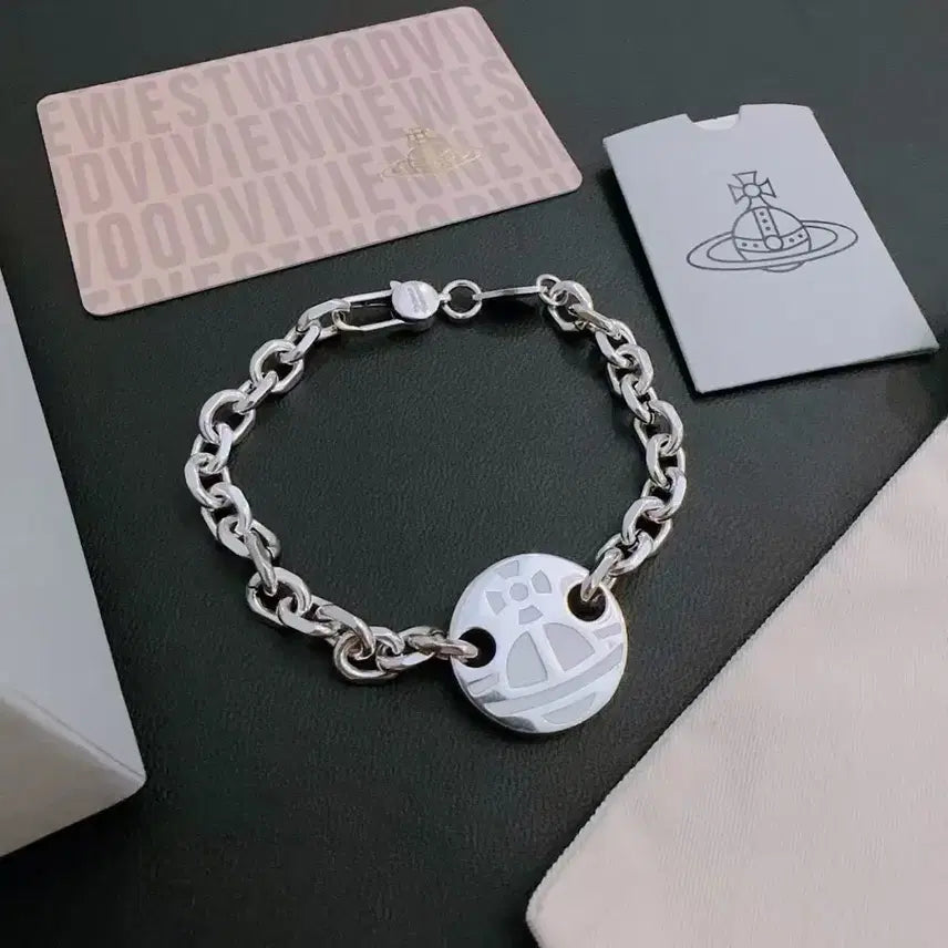 [BUNJANG] Vivienne Westwood Silver Chain Bracelet / 비비안웨스트우드 실버 체인 팔찌