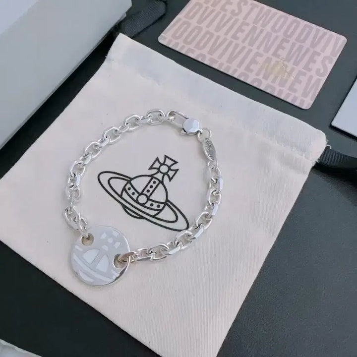 [BUNJANG] Vivienne Westwood Silver Chain Bracelet / 비비안웨스트우드 실버 체인 팔찌