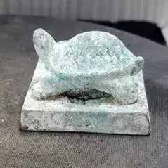 [BUNJANG] Myeonghwidang Bronze Turtle-shaped Seal Stamp Antique Collectible / [명휘당] 청동 거뉴 거북모양 선신지인 명 인장 낙관 도장 골동품 수집품