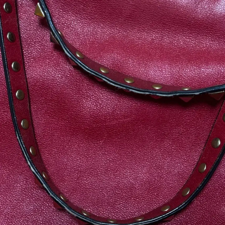 [BUNJANG] Valentino Garavani Rockstud Red Tote Bag / (정품) 발렌티노 가라바니 락스터드 레드 토트백 숄더백 2way 미디엄