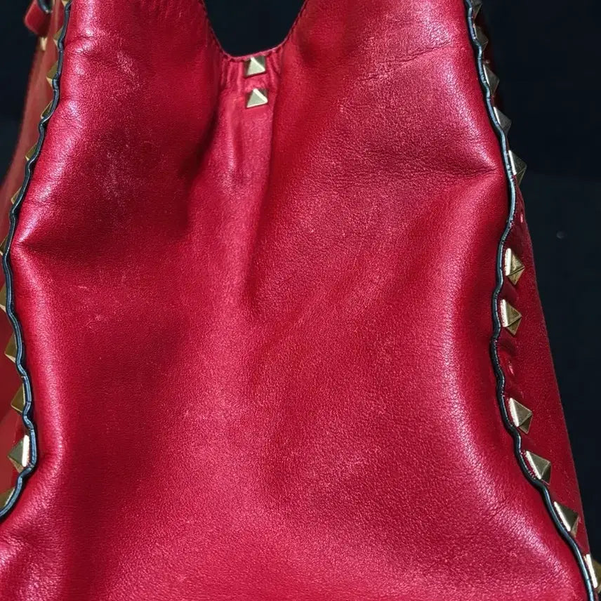 [BUNJANG] Valentino Garavani Rockstud Red Tote Bag / (정품) 발렌티노 가라바니 락스터드 레드 토트백 숄더백 2way 미디엄