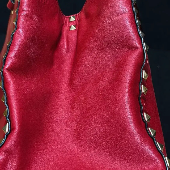 [BUNJANG] Valentino Garavani Rockstud Red Tote Bag / (정품) 발렌티노 가라바니 락스터드 레드 토트백 숄더백 2way 미디엄