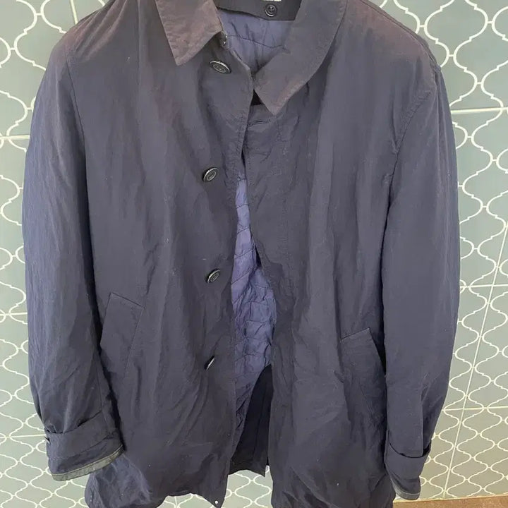 [BUNJANG] MIDA Navy Wool Blend Coat / MIDA 코트 52 사이즈