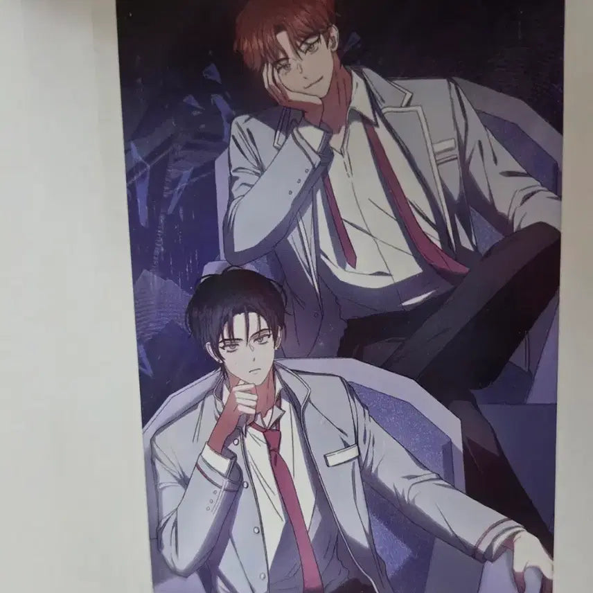 [BUNJANG] Demutj Yujin Kim Raebin Signed Metal Sticker Webtoon Illustration / 데못죽 윶랩 차유진 김래빈 사인메탈스티커 웹툰 일러
