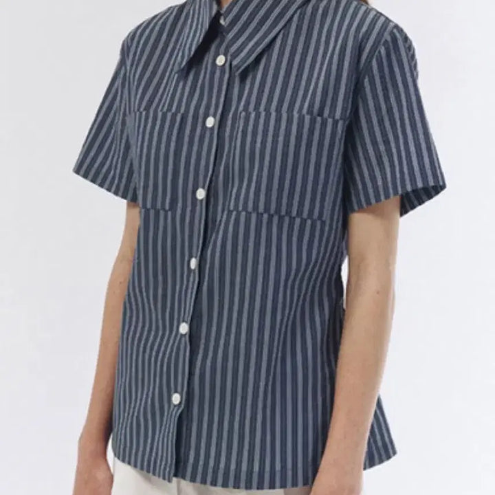 [BUNJANG] Repose Stripe Seersucker Shirt / 리포스 스트라이프 시어서커 셔츠