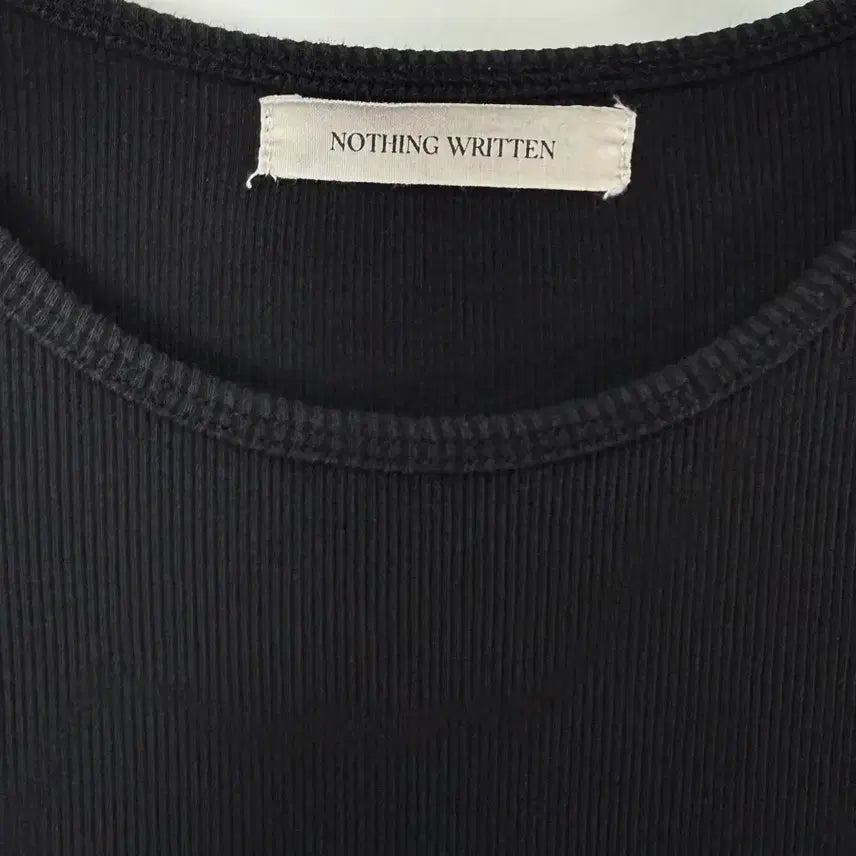 [BUNJANG] Notthing Litten Ribbed T-Shirt / 낫띵리튼 골지 티셔츠