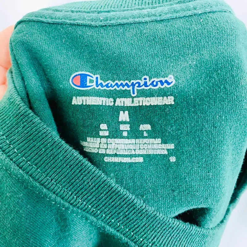 [BUNJANG] Champion Unisex Short Sleeve T-shirt / 49 챔피온 남여공용 반소매 티셔츠 M 그린/하하몰