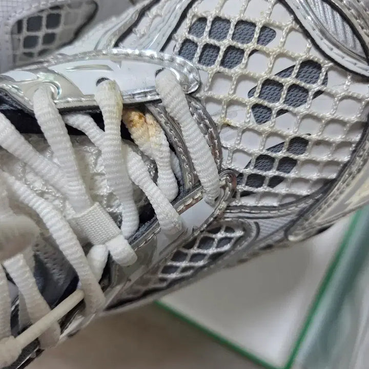 [BUNJANG] Bottega Veneta Orbit Silver White Sneakers / 보테가베네타 오르빗 실버 화이트 230