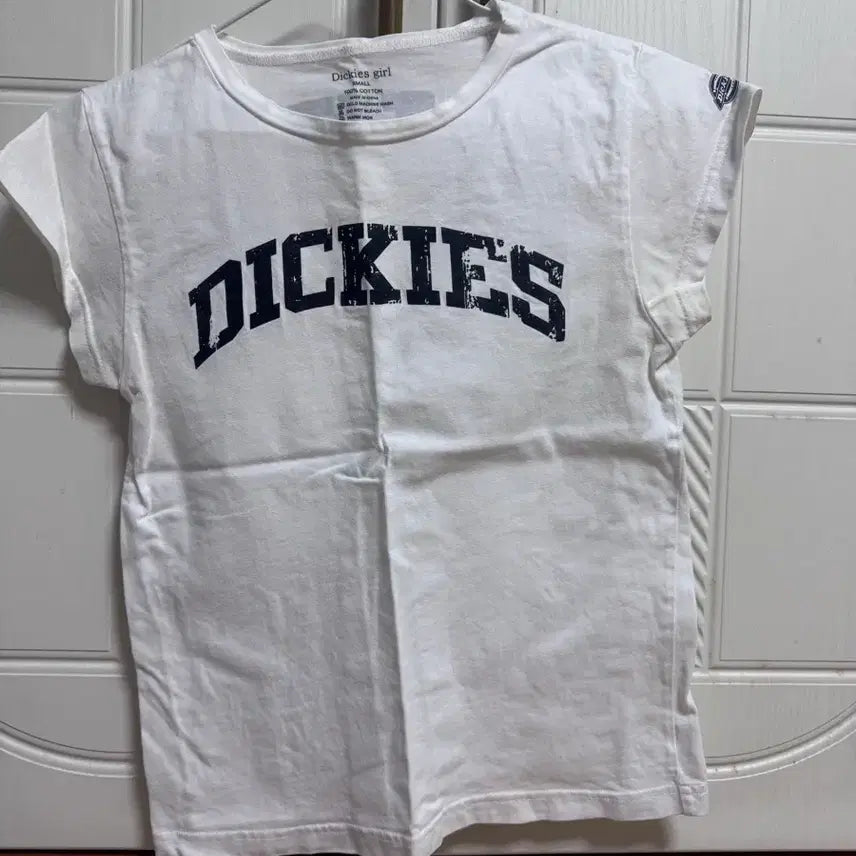 [BUNJANG] Dickies White Logo Short Sleeve T-Shirt / 디키즈 화이트 로고 반팔 티셔츠