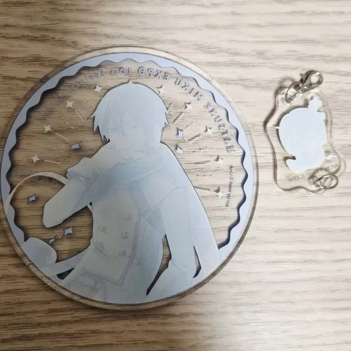 [BUNJANG] Vocaloid Expo 10th Anniversary Kaito Acrylic Coaster Keyring Bundle Set / 보컬로이드 엑스포 10주년 콜라보카페 카이토 아크릴 코스터 키링 일괄