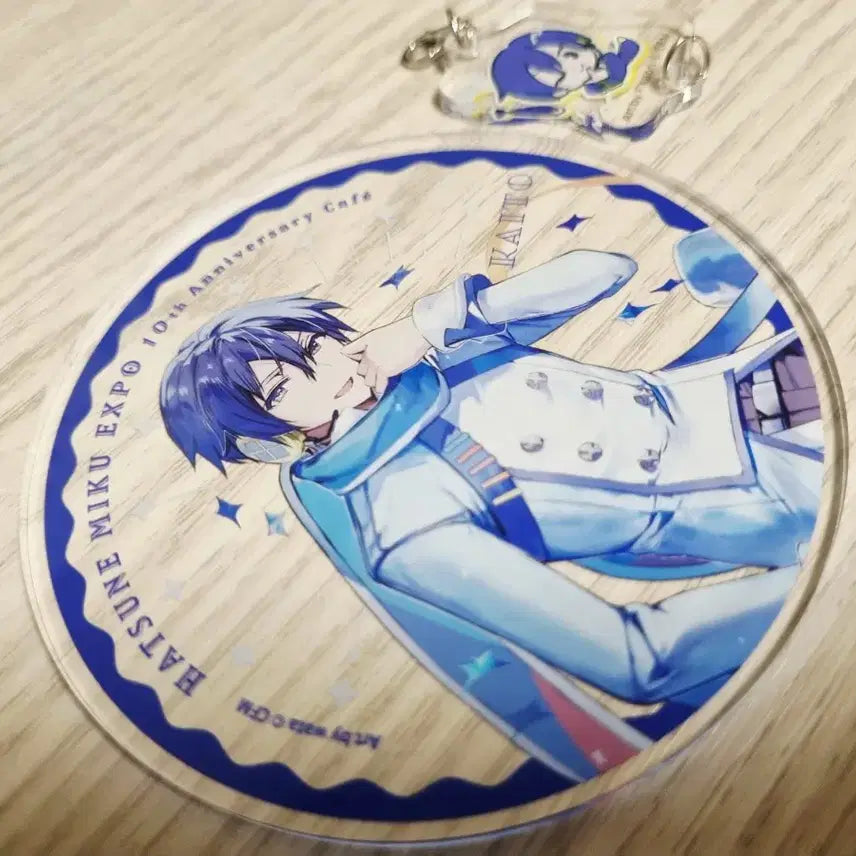 [BUNJANG] Vocaloid Expo 10th Anniversary Kaito Acrylic Coaster Keyring Bundle Set / 보컬로이드 엑스포 10주년 콜라보카페 카이토 아크릴 코스터 키링 일괄