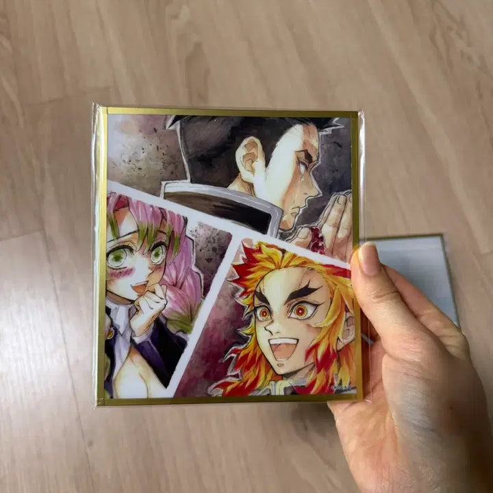 [BUNJANG] Demon Slayer Rengoku Acrylic Color Paper Bundle Set / 귀멸의칼날 웹샵 쿠지 아크릴 색지 렌고쿠 일괄 판매