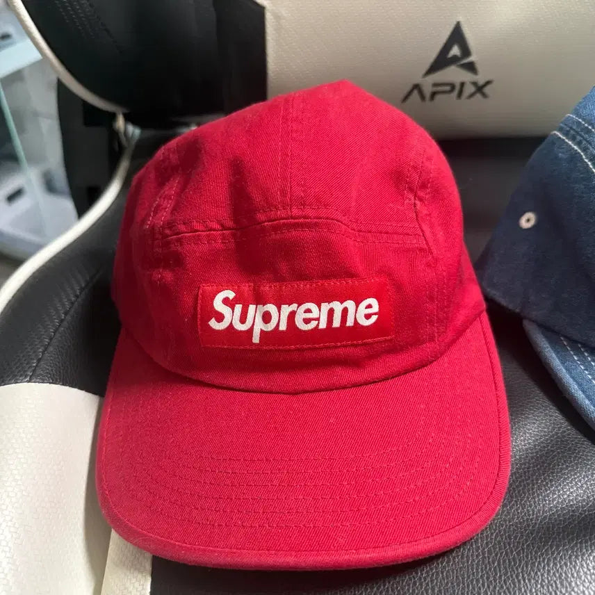 [SOLD OUT] 슈프림 치노 트윌 캠프캡 레드 25ss
