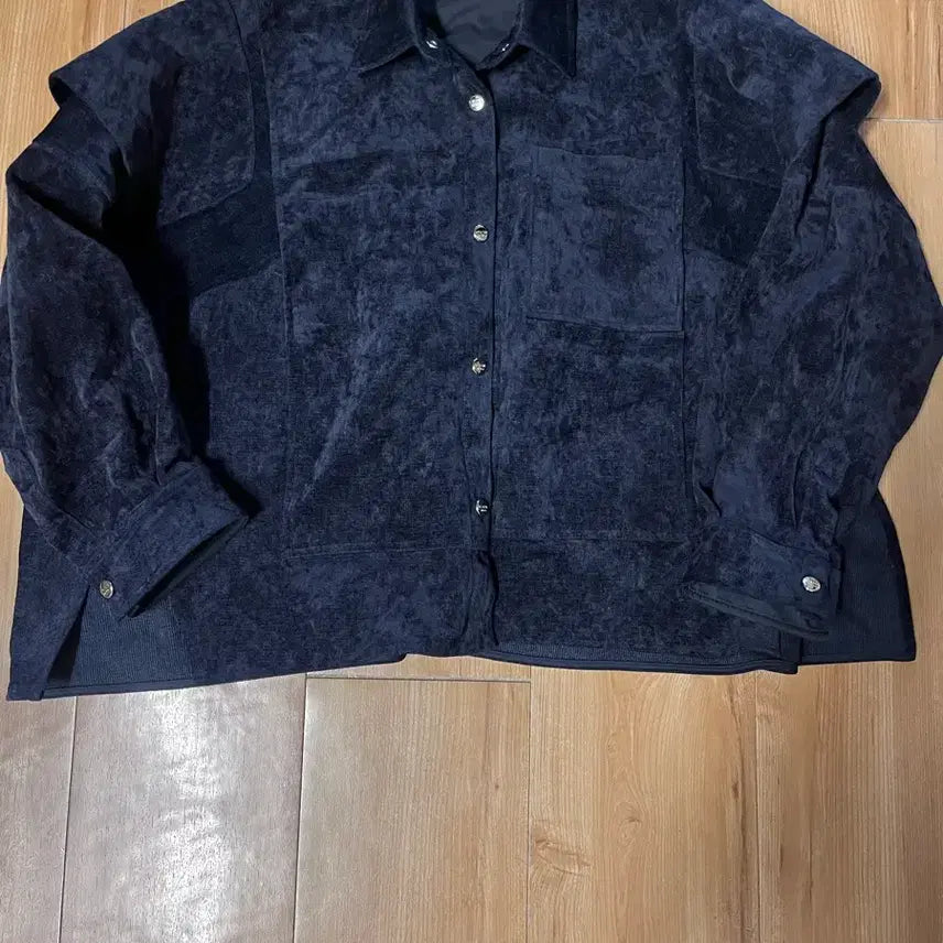 [BUNJANG] System Navy Button-Up Shirt Jacket / 한섬 시스템 셔츠자켓