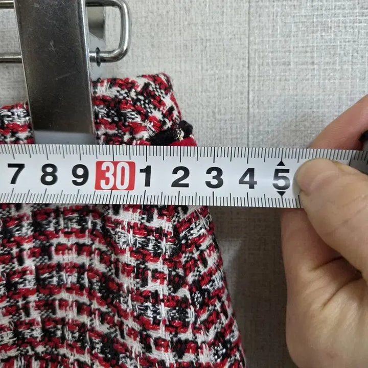 [BUNJANG] All Day Tweed Skirt / 와인 여자 트위드 스커트 66-91 M7115