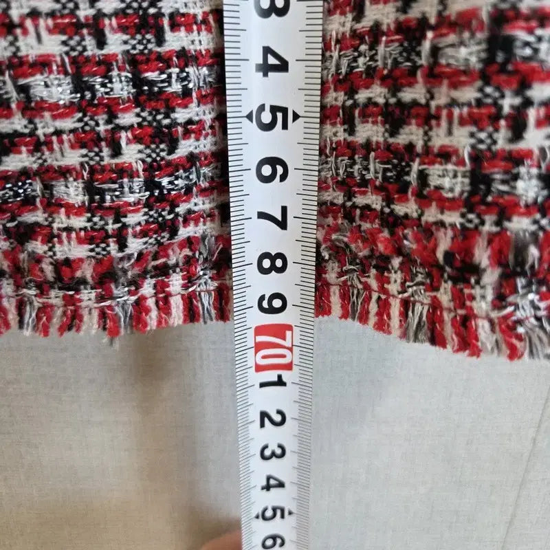 [BUNJANG] All Day Tweed Skirt / 와인 여자 트위드 스커트 66-91 M7115