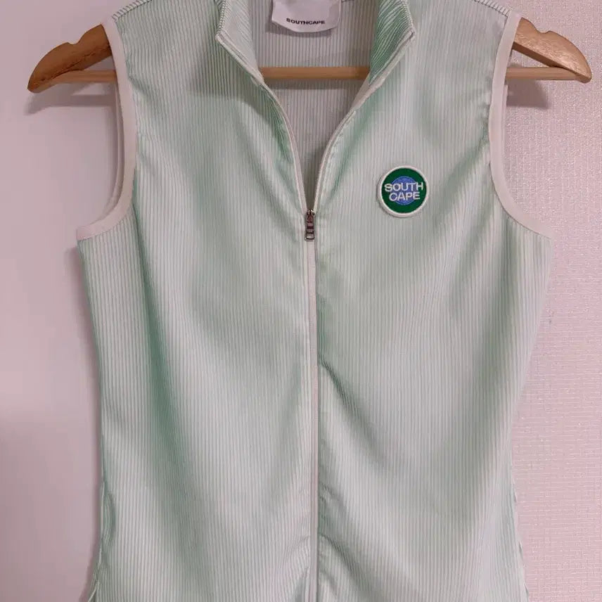 [SOLD OUT] 사우스케이프 민트 스트라이프 조끼티셔츠