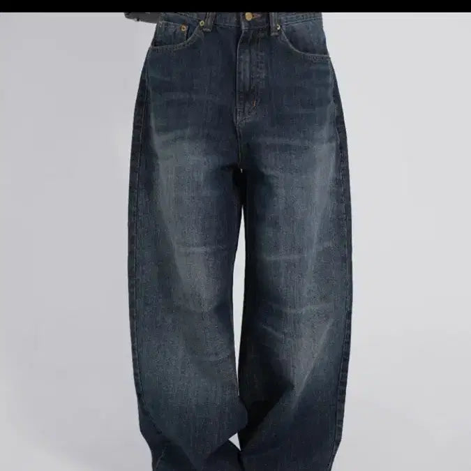 [BUNJANG] OOTJ Yellow Point Wide Vintage Denim / OOTJ 옐로 포인트 와이드 빈티지 데님