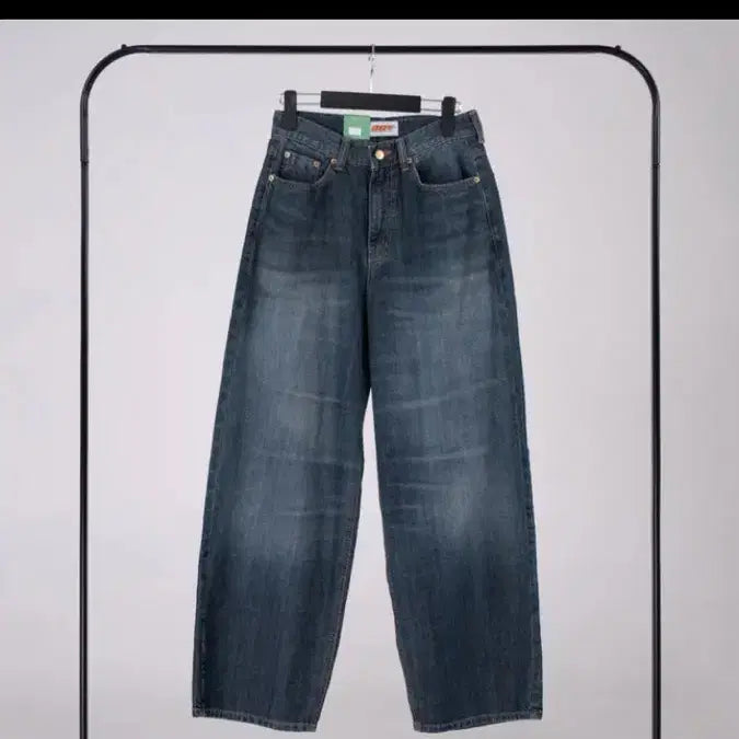 [BUNJANG] OOTJ Yellow Point Wide Vintage Denim / OOTJ 옐로 포인트 와이드 빈티지 데님