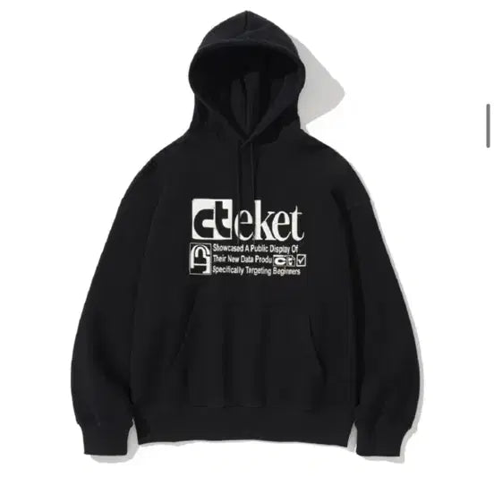 [BUNJANG] Teket Hoodie Black M / [정가 9.7] 테켓 후드티 블랙
