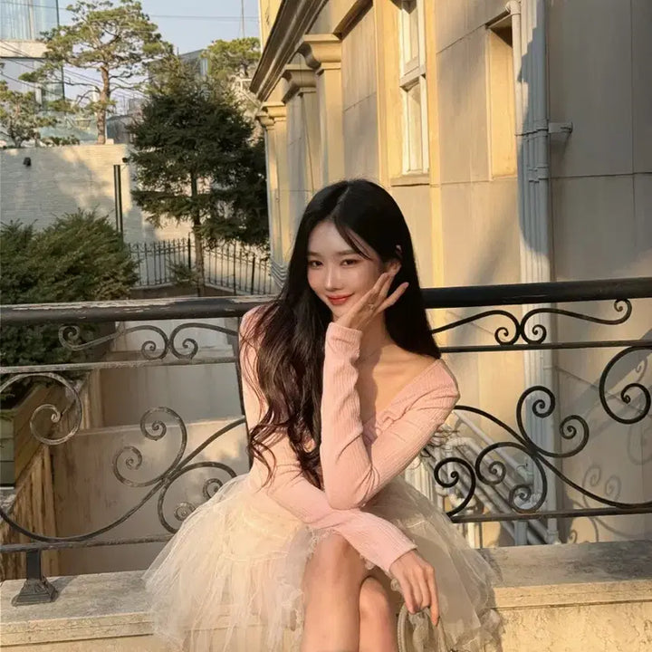 [BUNJANG] Yvobe Mini Skirt Beige New / 이부베 미니샤스커트 베이지 새상품