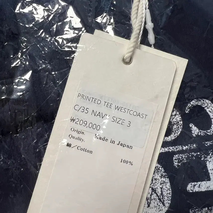 [BUNJANG] Marty &amp; Sons 25ss Printed Tee Navy / [새상품] 마티앤선즈 25ss Printed Tee Navy 3